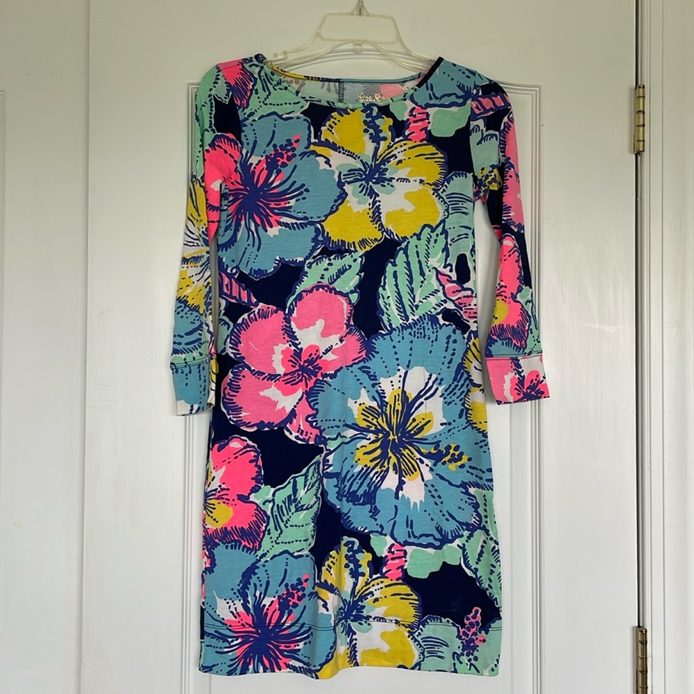 Lilly Pulitzer Marlowe T-Shirt Sleeved Dress Size XXS